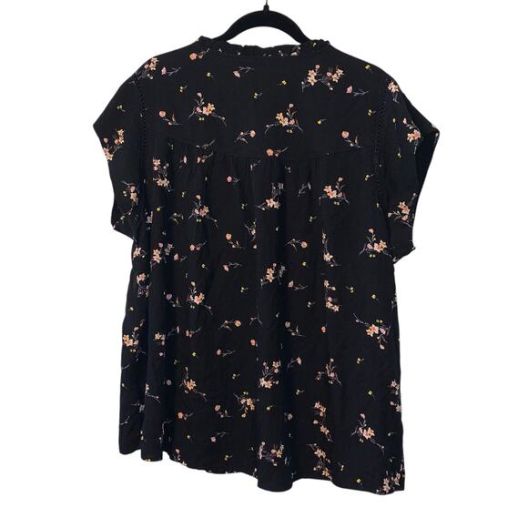 New Buffalo Ladies' Flutter Sleeve Floral Top sz XL - Picture 2 of 6